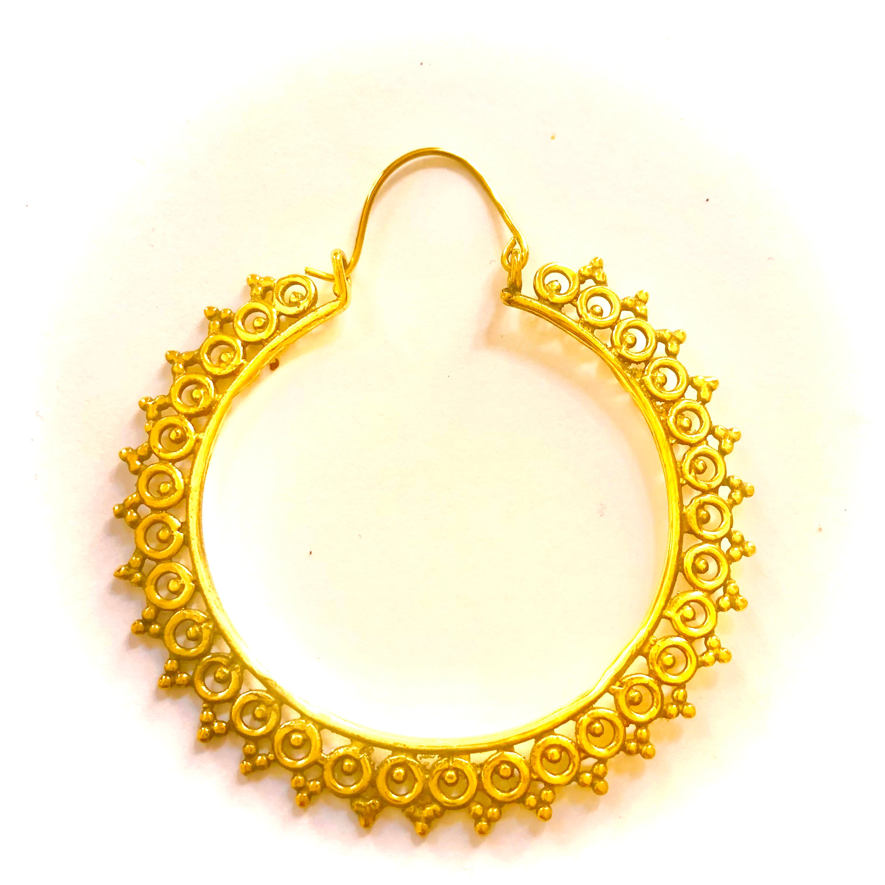 Brass earrings Oriental  "Istanbul"