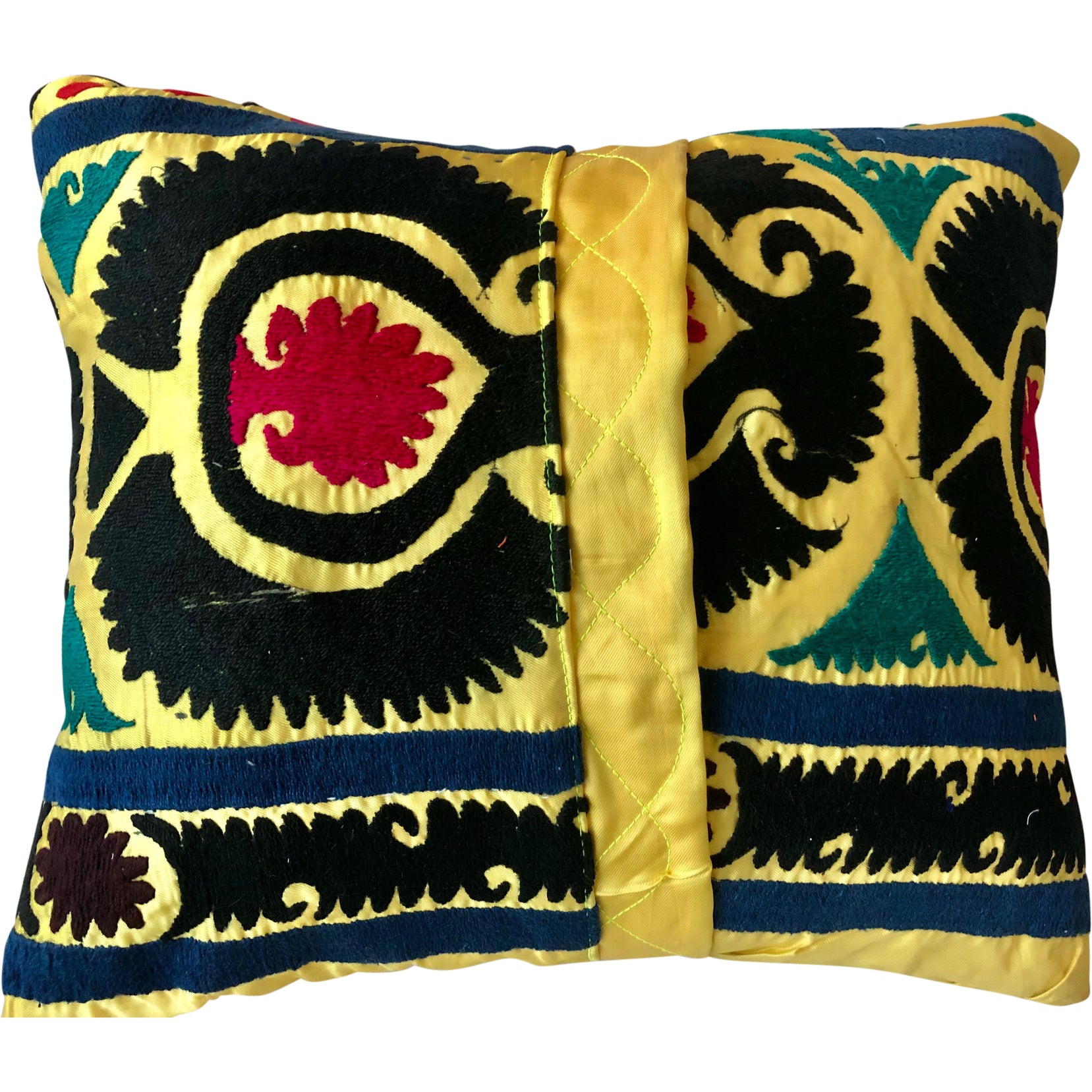 Luxury vintage cushion, "Suzani Zen"